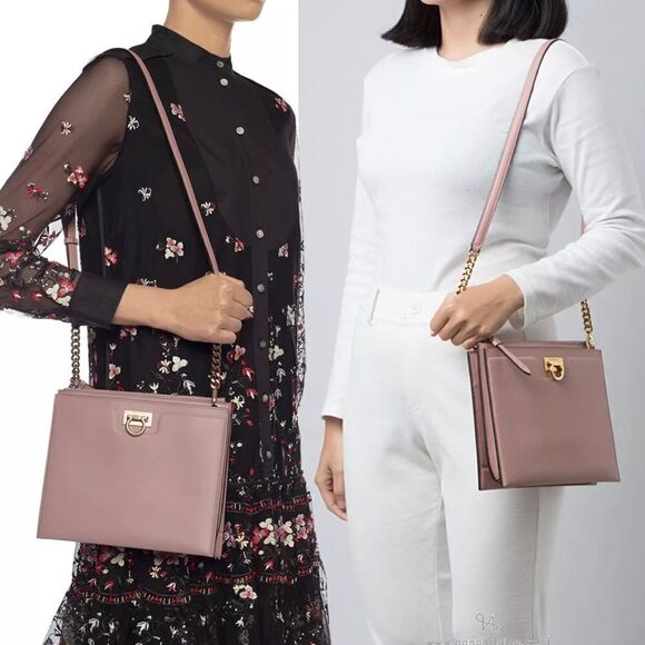 Salvatore Ferragamo Trifolio Pink Shoulder Bag - Picture 3 of 16